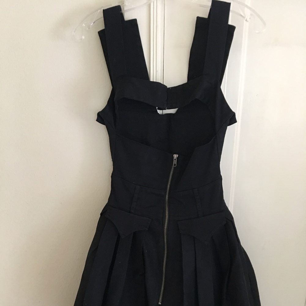 Preen by Thornton Bregazzi Black apron dress